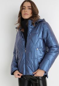 Born2be - Niebieska Kurtka Tenerin. Typ kołnierza: kaptur. Kolor: niebieski. Długość: długie #2