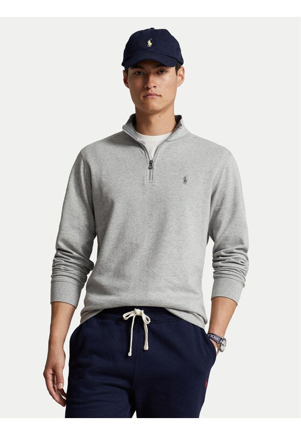 Polo Ralph Lauren Bluza Lsl 710812963002 Szary Regular Fit. Typ kołnierza: polo. Kolor: szary. Materiał: bawełna