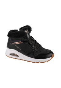 skechers - Buty zimowe dziewczęce, Skechers Uno - Cozy On Air. Kolor: czarny. Sezon: zima #1