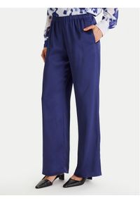 Calvin Klein Spodnie materiałowe LV044F611G Granatowy Regular Fit. Kolor: niebieski. Materiał: syntetyk #1