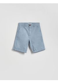 Reserved - Bawełniane szorty - jasnoniebieski. Kolor: niebieski. Materiał: bawełna