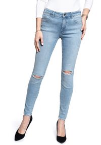 Wrangler - SPODNIE DAMSKIE WRANGLER SKINNY STONED RIBBED W28KTX98R