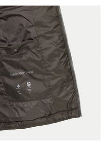 Calvin Klein Jeans Kurtka puchowa LV04RC518G Khaki Regular Fit. Kolor: brązowy. Materiał: syntetyk #4