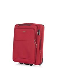 Ochnik - Komplet walizek na kółkach 19'/24'/28'. Kolor: czerwony. Materiał: poliester, kauczuk, materiał, nylon, guma #3