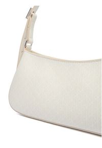 Calvin Klein Torebka Emblem Aop Small Shoulder Bag LV04F3324G Écru. Kolor: kremowy. Materiał: skórzane #3