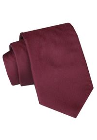 Chattier - Klasyczny, Szeroki Krawat Męski CHATTIER - Bordowy. Kolor: czerwony. Materiał: tkanina. Styl: klasyczny