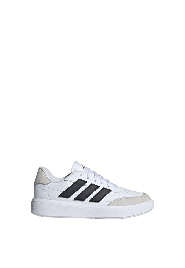 Adidas - Buty Courtblock. Kolor: czarny, szary, biały, wielokolorowy. Sport: turystyka piesza