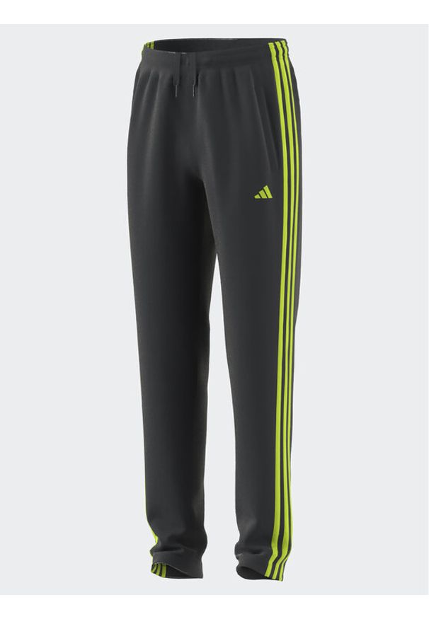 Adidas - adidas Spodnie dresowe Train Essentials AEROREADY 3-Stripes Regular-Fit Joggers HZ0087 Szary Regular Fit. Kolor: szary. Materiał: syntetyk