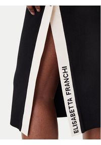 Elisabetta Franchi Spódnica midi GK-27S-61E2-V340 Czarny Regular Fit. Kolor: czarny. Materiał: wiskoza #2
