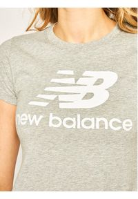New Balance T-Shirt Essentials Stacked Logo Tee WT91546 Szary Athletic Fit. Kolor: szary. Materiał: bawełna #4