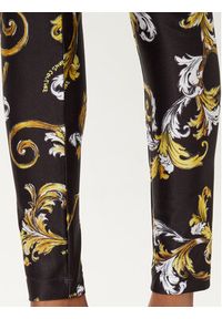 Versace Jeans Couture Legginsy 78HAC101 Czarny Slim Fit. Kolor: czarny. Materiał: syntetyk