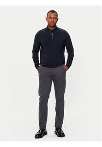 Calvin Klein Chinosy K10K113429 Szary Slim Fit. Kolor: szary. Materiał: bawełna