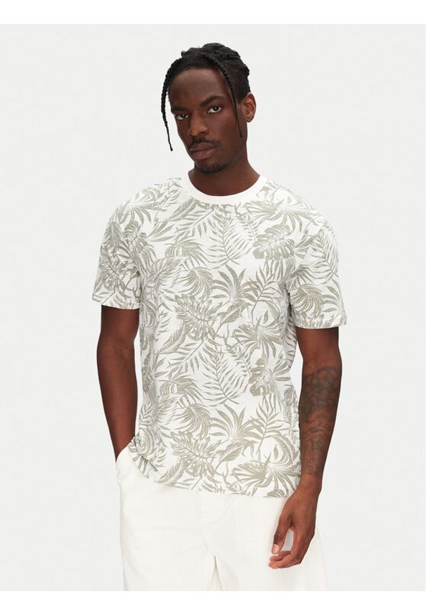 Only & Sons T-Shirt 22025283 Beżowy Regular Fit. Kolor: beżowy. Materiał: bawełna
