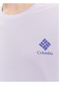 columbia - Columbia T-Shirt North Casades 1992085 Fioletowy Relaxed Fit. Kolor: fioletowy. Materiał: bawełna