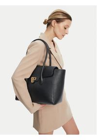 Lauren Ralph Lauren - LAUREN RALPH LAUREN Torebka 431966862001 Czarny. Kolor: czarny. Materiał: skórzane #5