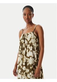 Emporio Armani Sukienka letnia EW003416 AF20249 F7149 Zielony. Kolor: zielony. Materiał: wiskoza. Sezon: lato #5