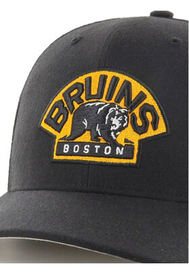 47 Brand Czapka z daszkiem NHL Boston Bruins H-CLZOE01WBP Czarny. Kolor: czarny. Materiał: materiał, akryl