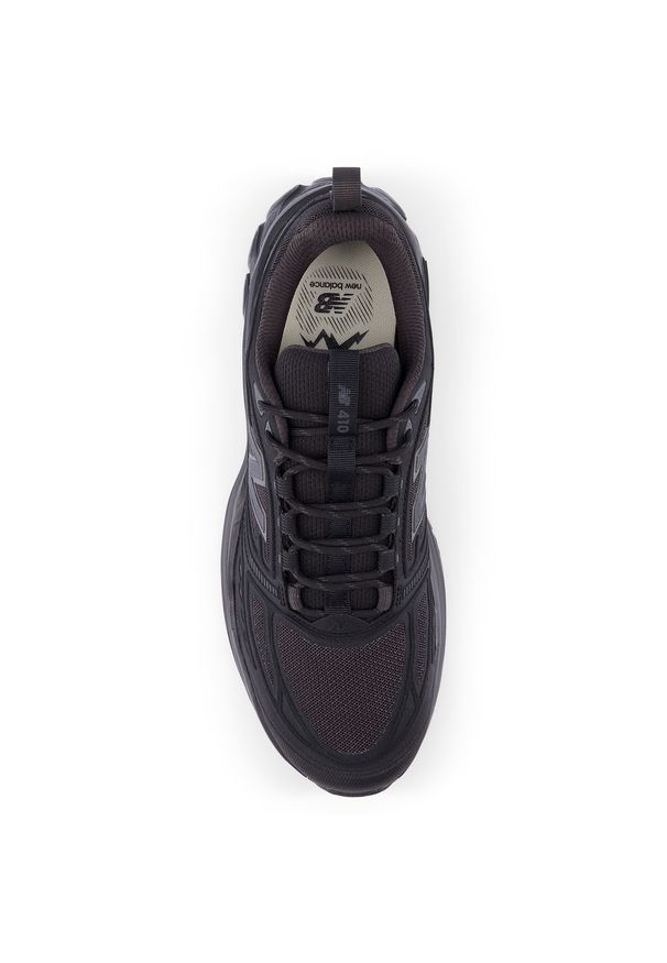 Buty męskie New Balance 410 v9 M4105FS – czarne. Zapięcie: sznurówki. Kolor: czarny. Materiał: materiał. Szerokość cholewki: normalna. Sport: fitness