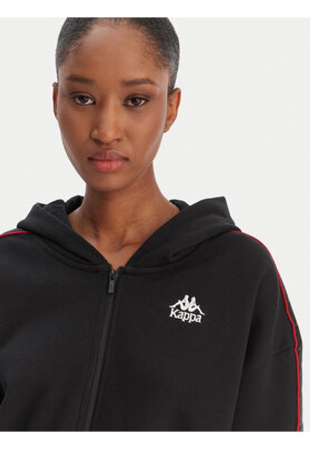 Kappa Bluza Banda Clarise 32261BW Czarny Regular Fit. Kolor: czarny. Materiał: syntetyk