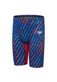 Speedo - Męskie Spodenki Z Wysokimi Stanami Eco Endurance+. Stan: podwyższony. Kolor: niebieski, czerwony, wielokolorowy. Styl: sportowy