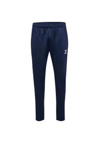 Spodnie do biegania Hummel Essential. Kolor: niebieski. Materiał: dresówka. Sport: fitness, piłka nożna #1