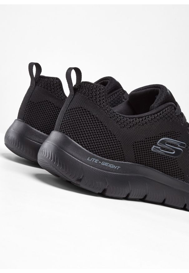 bonprix - Sneakersy Skechers z pianką memory. Kolor: czarny