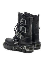NEW ROCK Glany M-391-S1 Czarny. Kolor: czarny. Materiał: skóra. Styl: rockowy #3