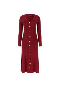 Guess Sukienka codzienna 180177 Czerwony Classic Fit. Okazja: na co dzień. Kolor: czerwony. Typ sukienki: proste. Styl: casual #4