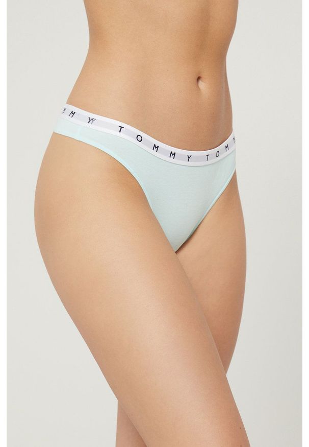 TOMMY HILFIGER - Tommy Hilfiger stringi. Materiał: bawełna, materiał