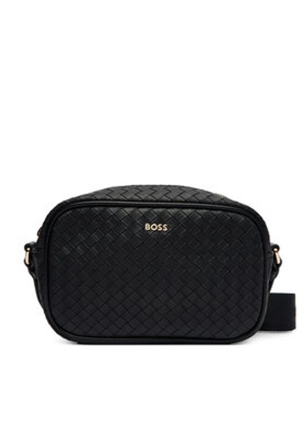 BOSS Torebka 50558012 Czarny. Kolor: czarny. Materiał: skórzane