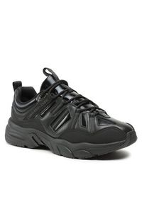 Calvin Klein Jeans Sneakersy Retro Tennis Laceup Mix Reefl YM0YM00699 Czarny. Kolor: czarny. Materiał: skóra