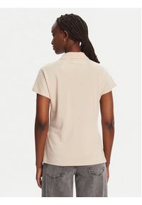 Liu Jo Sport T-Shirt TA5183 J4883 Beżowy Regular Fit. Kolor: beżowy. Materiał: wiskoza. Styl: sportowy #3