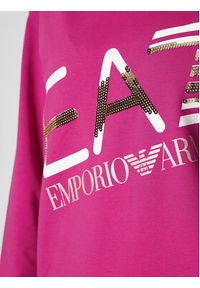 EA7 Emporio Armani Bluza 6LTM43 TJFRZ 1443 Różowy Regular Fit. Kolor: różowy. Materiał: bawełna #4