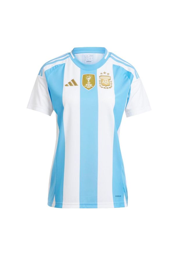 Adidas - Koszulka Argentina 24 Home. Kolor: biały, wielokolorowy, niebieski. Materiał: materiał