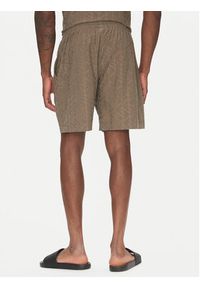 Emporio Armani Szorty sportowe EM000695 AF12362 U6189 Brązowy Regular Fit. Kolor: brązowy. Materiał: syntetyk. Styl: sportowy #4