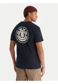 Element T-Shirt Seal BP SS ELYZT00596 Granatowy Regular Fit. Kolor: niebieski. Materiał: bawełna