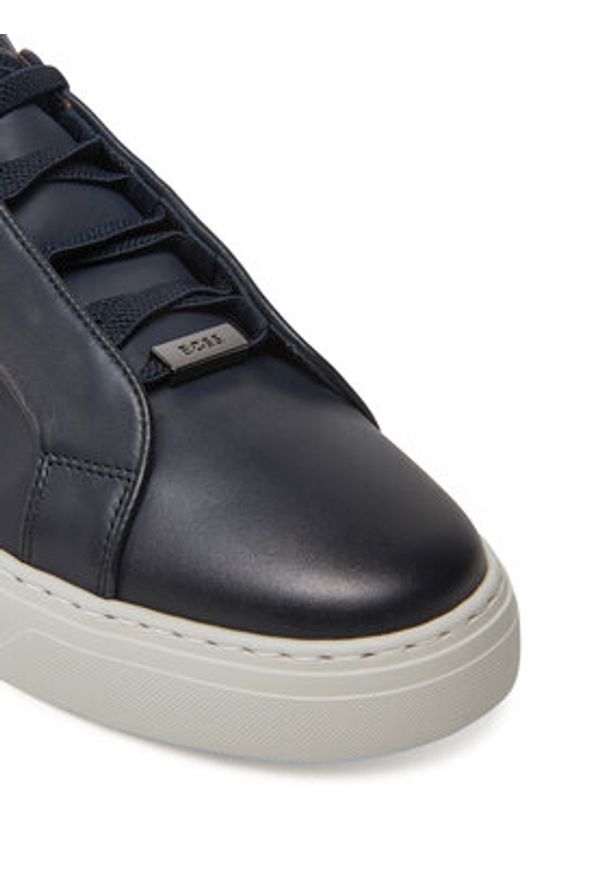 BOSS Sneakersy Gary 50546855 Granatowy. Kolor: niebieski. Materiał: skóra