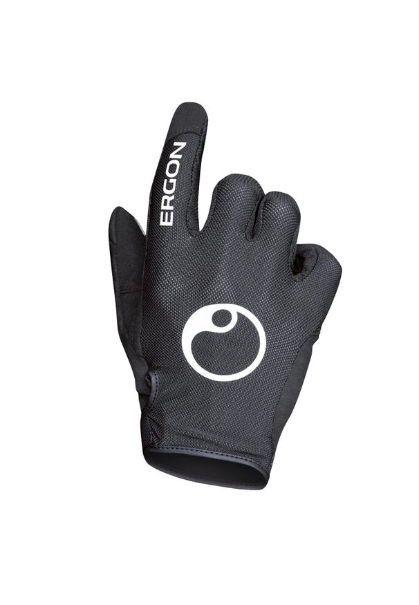 ERGON - Rękawice Ergon hm2. Kolor: czarny. Materiał: mikrofibra, dzianina, tkanina. Sport: kolarstwo