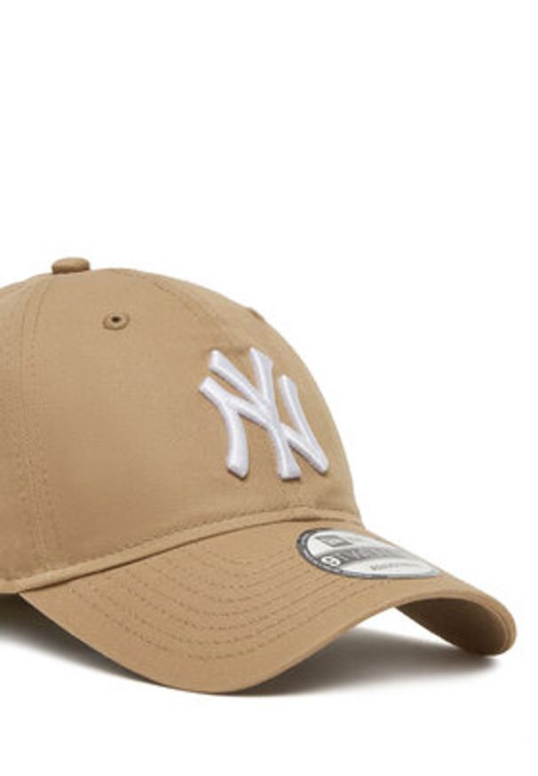 New Era Czapka z daszkiem League Essential 9TWENTY New York Yankees 60471468 Beżowy. Kolor: beżowy. Materiał: bawełna, materiał