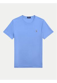 Polo Ralph Lauren T-Shirt 710740727086 Niebieski Slim Fit. Typ kołnierza: polo. Kolor: niebieski. Materiał: bawełna #6