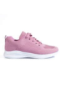 SUPER COOL Lekkie Ażurowe Sneakersy różowe. Kolor: różowy. Wzór: ażurowy