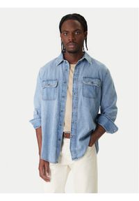 Tommy Jeans Koszula jeansowa Western DM0DM22304 Niebieski Relaxed Fit. Kolor: niebieski. Materiał: bawełna #1