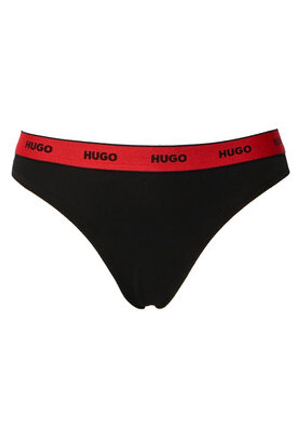 Hugo - HUGO Komplet stringów 50545703 Kolorowy. Materiał: bawełna. Wzór: kolorowy