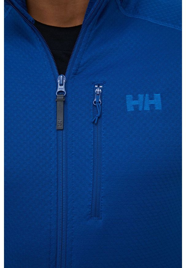 Helly Hansen bluza sportowa Rapid męska gładka. Kolor: niebieski. Materiał: skóra, materiał. Długość rękawa: raglanowy rękaw. Wzór: gładki. Styl: sportowy