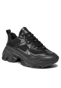 Bronx Sneakersy Platform sneakers 66461B-SO Czarny. Kolor: czarny. Materiał: skóra. Obcas: na platformie