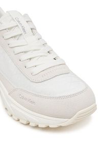 Calvin Klein Sneakersy Hike Runner Casual Ny-Su Aop Wn YW0YW01995 Biały. Okazja: na co dzień. Kolor: biały. Materiał: zamsz, skóra #4