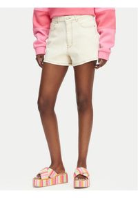 Roxy Szorty jeansowe Chlo Natural ERJDS03323 Kremowy Regular Fit. Kolor: kremowy. Materiał: bawełna #1