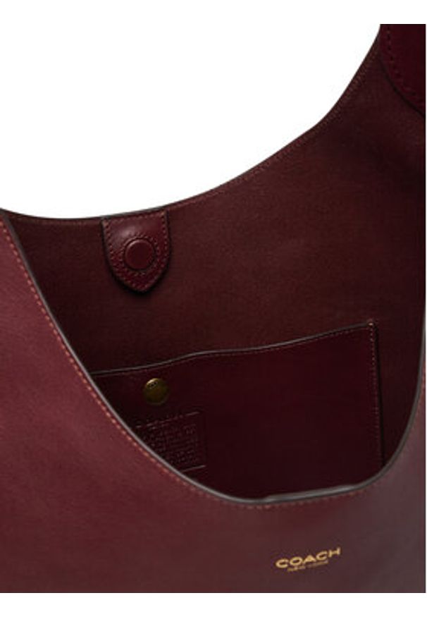 Coach Torebka Brooklyn CU044 Bordowy. Kolor: czerwony. Materiał: skórzane