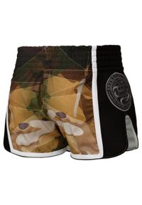 Spodenki Muay Thai męskie EXTREME HOBBY POLSKA CAMO. Kolor: wielokolorowy, zielony, brązowy. Materiał: poliester, elastan