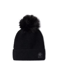 columbia - Czapka Columbia Winter Blur Pom Pom Beanie 1862101010 - czarna. Kolor: czarny. Materiał: poliester, akryl, nylon, materiał, elastan, polar. Sezon: zima. Styl: klasyczny